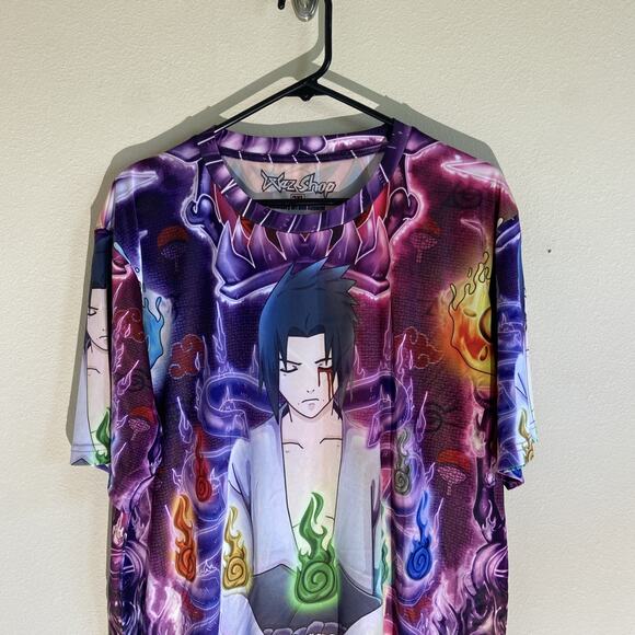 Waz Shop Anime Naruto Sasuke Uchiha Wearable Visionary Art Tshirt Adult 2XL XXL - Picture 2 of 8